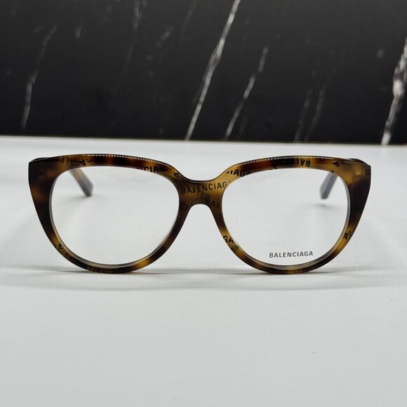 NEW BALENCIAGA BB0131O 008 CAT EYE HAVANA WOMEN EYEGLASSES BALENCIAGA - Picture 3 of 9